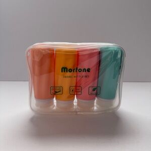 Travel Bottle Set - Orange, Yellow, Pink, Teal